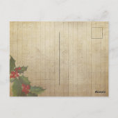 ヴィンテージレッドサンタクロース ポストカード (裏面)