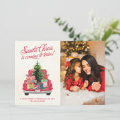 ヴィンテージレッドサンタトラック写真 (スタンド正面)