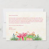 ヴィンテージレッドサンタトラック写真 (裏面)