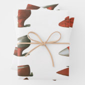 ヴィンテージレッドシューズ ラッピングペーパーシート (インサイチュ)