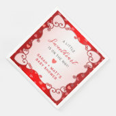 ヴィンテージレッドスウィートバレンタインズデイベビーシャワー (コーナー)