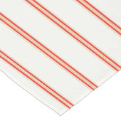ヴィンテージレッドストライプテーブルランナー – ホリデイスタイル ロングテーブルランナー (コーナー)