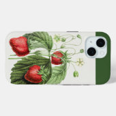 ヴィンテージレッドストロベリーアート Case-Mate iPhoneケース (裏面 (横))