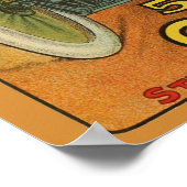 ヴィンテージレッドスポット5セント葉巻車の広告ポスター ポスター (角)