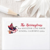 ヴィンテージレッドスレイスノー差出人住所 ラベル (インサイチュ)