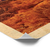 ヴィンテージレッドセンターオーストラリア旅行ポスター ポスター (角)