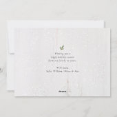 ヴィンテージレッドトラクターキャンパークリスマスノンフォト シーズンカード (裏面)