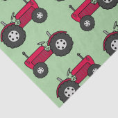 ヴィンテージレッドトラクターラッピング紙 薄葉紙 (詳細)