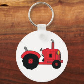 ヴィンテージレッドトラクター キーホルダー (正面)