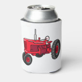 ヴィンテージレッドトラクター 缶クーラー (缶裏面)