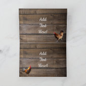 ヴィンテージレッドトラクタ素朴ーバーンシェードカード カード (内部)