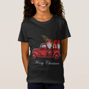 ヴィンテージレッドトラックと3つの格言メリーChristma Tシャツ