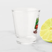 ヴィンテージレッドトラックのクリスマスムービー ショットグラス (左)