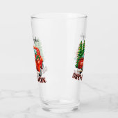 ヴィンテージレッドトラックのクリスマスムービー タンブラーグラス (左)
