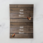 ヴィンテージレッドトラックカード カード (内部)