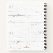 ヴィンテージレッドトラッククリスマスツリーファミリーレシピ ノートブック (裏面)