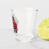 ヴィンテージレッドトラッククリスマスツリー名年 ショットグラス (右)