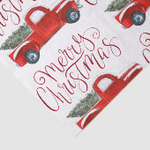 ヴィンテージレッドトラッククリスマスティッシュペーパー 薄葉紙 (詳細)