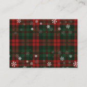 ヴィンテージレッドトラッククリスマスパーティの招待状カード 名刺 (裏面)