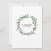 ヴィンテージレッドトラッククリスマスパーティの招待状 招待状 (裏面)