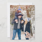 ヴィンテージレッドトラッククリスマスフォトカード1枚の写真 シーズンカード (正面)