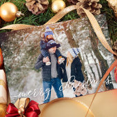 ヴィンテージレッドトラッククリスマスフォトカード1枚の写真 シーズンポストカード