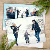 ヴィンテージレッドトラッククリスマスフォトカード4写真 シーズンカード