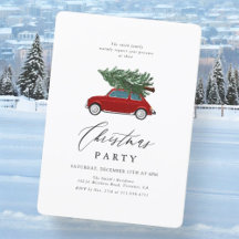 ヴィンテージレッドトラッククリスマスホリデーパーティー