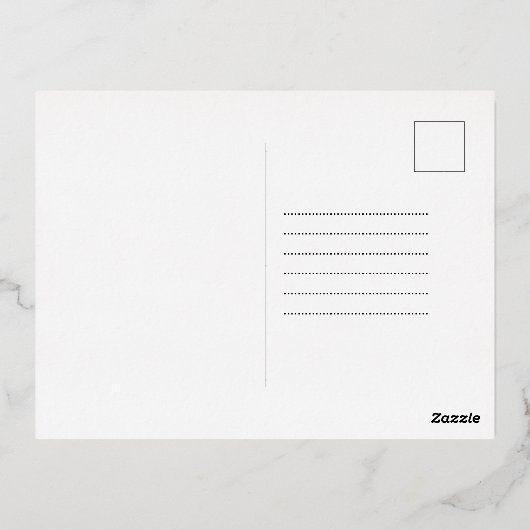 ヴィンテージレッドトラッククリスマスポストカード 箔シーズンポストカード (裏面)