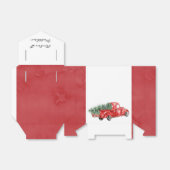 ヴィンテージレッドトラッククリスマス結婚式の引き出物ボックス フェイバーボックス (折り畳みなし)