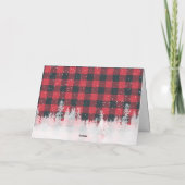 ヴィンテージレッドトラッククリスマス シーズンカード (裏面)