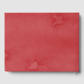 ヴィンテージレッドトラックスノー結婚クリスマスゲストハウス ゲストブック (裏面)