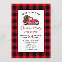 ヴィンテージレッドトラックトイズクリスマスパーティー