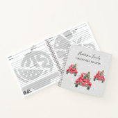 ヴィンテージレッドトラックファミリークリスマスレシピ ノートブック (内部)