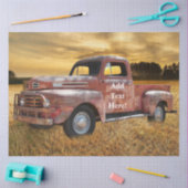 ヴィンテージレッドトラックファームフィールド 薄葉紙 (クラフト)