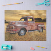 ヴィンテージレッドトラックファームフィールド 薄葉紙 (クラフト)