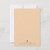 ヴィンテージレッドトラックホリデーフラットグリーティングカード カード (裏面)