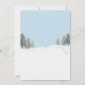 ヴィンテージレッドトラックホリデーベビーシャワー招待状 招待状 (裏面)