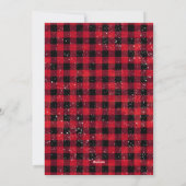 ヴィンテージレッドトラック格言カップル愛国的なクリスマス シーズンカード (裏面)