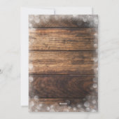 ヴィンテージレッドトラック素朴のクリスマスパーティー シーズンカード (裏面)