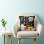 ヴィンテージレッドトラック素朴クリスマスタータンチェックレッドグリーン クッション (椅子)