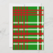 ヴィンテージレッドトラック素朴ファミリークリスマスパーティー 招待状 (裏面)