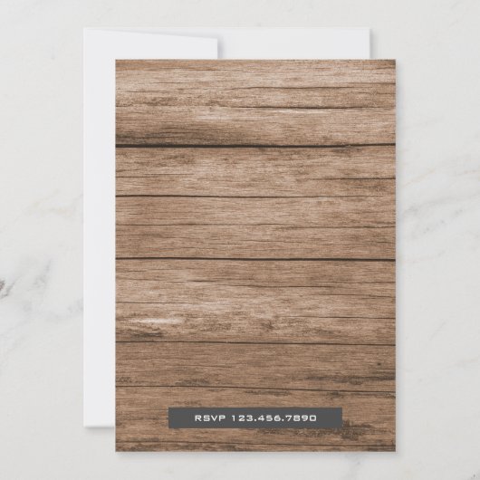 ヴィンテージレッドトラック赤ちゃんシャワー招待状 招待状 (裏面)