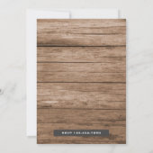 ヴィンテージレッドトラック ファーストバースデーパーティー招待状 招待状 (裏面)