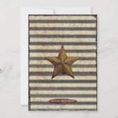 ヴィンテージレッドトラッ素朴クファームパーソナライズされたハウス 招待状 (裏面)