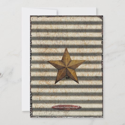 ヴィンテージレッドトラッ素朴クファームパーソナライズされたハウス 招待状 (裏面)