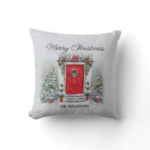 ヴィンテージレッドドアメリークリスマスホリデー名