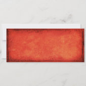 ヴィンテージレッドハロウィーン誕生日パーティーチケット 招待状 (裏面)