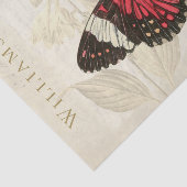 ヴィンテージレッドバタフライデクページティッシュペーパー 薄葉紙 (詳細)