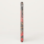 ヴィンテージレッドバーンウッド Case-Mate iPhoneケース (裏面/左)